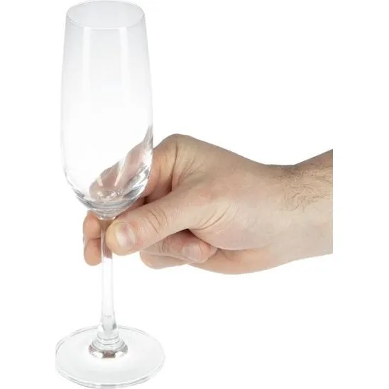 Olympia Crystal Modale Flute Glass - 215ml 7.5oz (7.25usoz) (box 6) view 2
