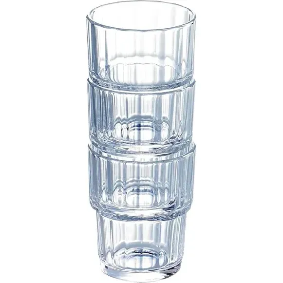 Arcoroc Norvege Stacking Old Fashioned Tumbler - 250ml 8.75oz [6 Pack]