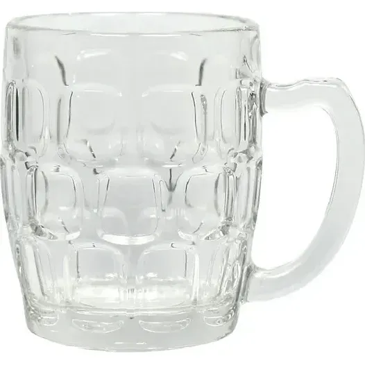 Beer Mug Dimple Handled — 285ml Pack 6
