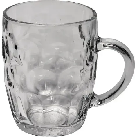Beer Mug Dimple Handled — 570ml Pack 6