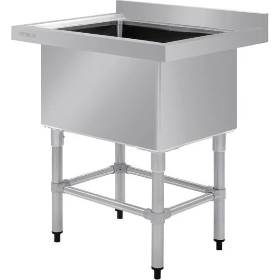 Vogue St/St Deep Pot Sink - 770mm (w) X 600mm (d)  (90mm Drain) view 2