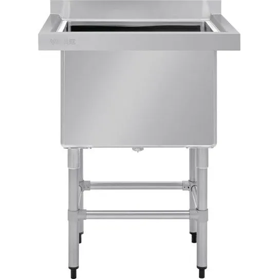Vogue St/St Deep Pot Sink - 770mm (w) X 600mm (d)  (90mm Drain) view 4