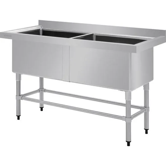 Vogue Double Deep Pot Sink (90mm Drain) view 3