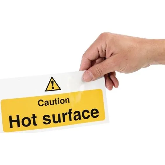 Vogue Caution Hot Surface Sign view 3