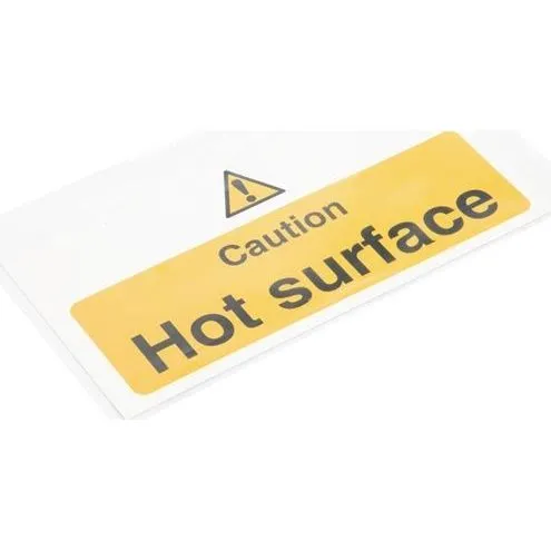 Vogue Caution Hot Surface Sign view 2