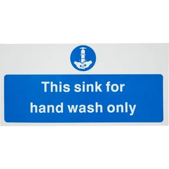 Vogue Hand Wash Only Sign