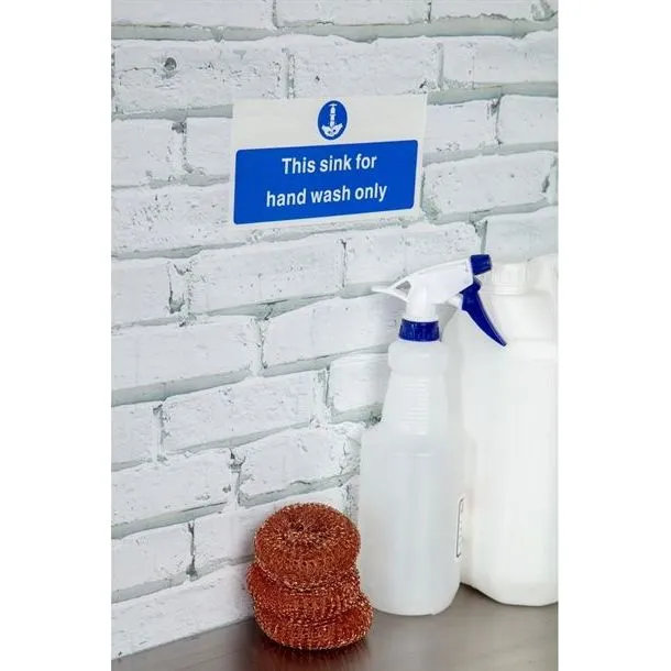 Vogue Hand Wash Only Sign view 4
