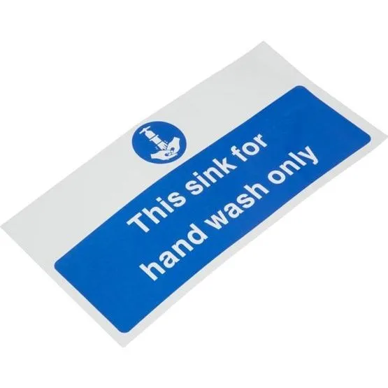 Vogue Hand Wash Only Sign view 2