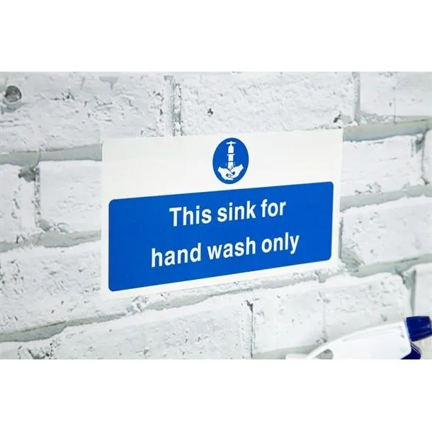 Vogue Hand Wash Only Sign view 3