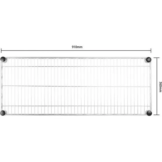Vogue Wire Wall Shelves - 910x360mm 36x14" view 5