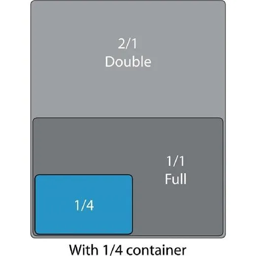 Vogue Clear Polycarbonate Gn Lid - 1/4