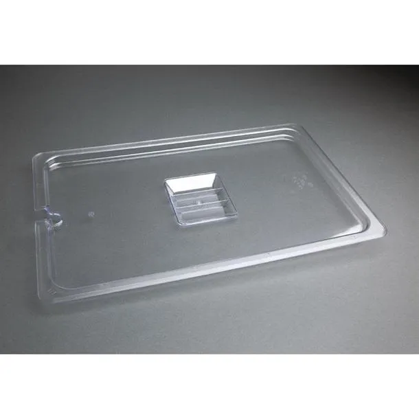 Vogue Clear Polycarbonate Gn Notched Lid - 1/1 view 3