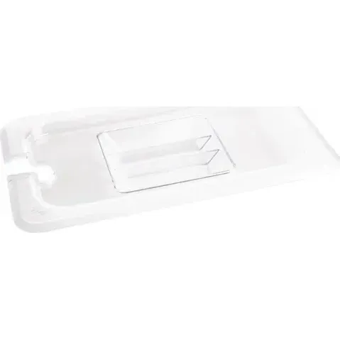 Vogue Clear Polycarbonate Gn Notched Lid - 1/4 view 2