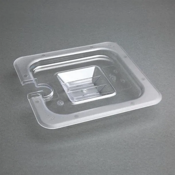 Vogue Clear Polycarbonate Gn Notched Lid - 1/6 view 4