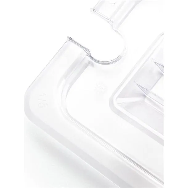 Vogue Clear Polycarbonate Gn Notched Lid - 1/6 view 3