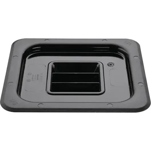 Vogue Black Polycarbonate Gn Lid - 1/6 view 2