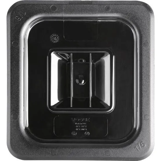 Vogue Black Polycarbonate Gn Lid - 1/6 view 5
