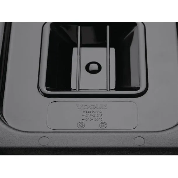 Vogue Black Polycarbonate Gn Lid - 1/6 view 4