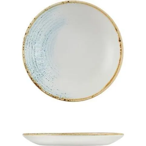 Accents Aquamarine Round Coupe Plate