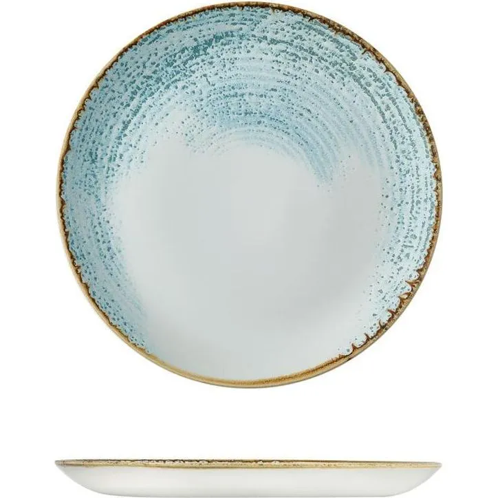 Accents Aquamarine Round Coupe Plate