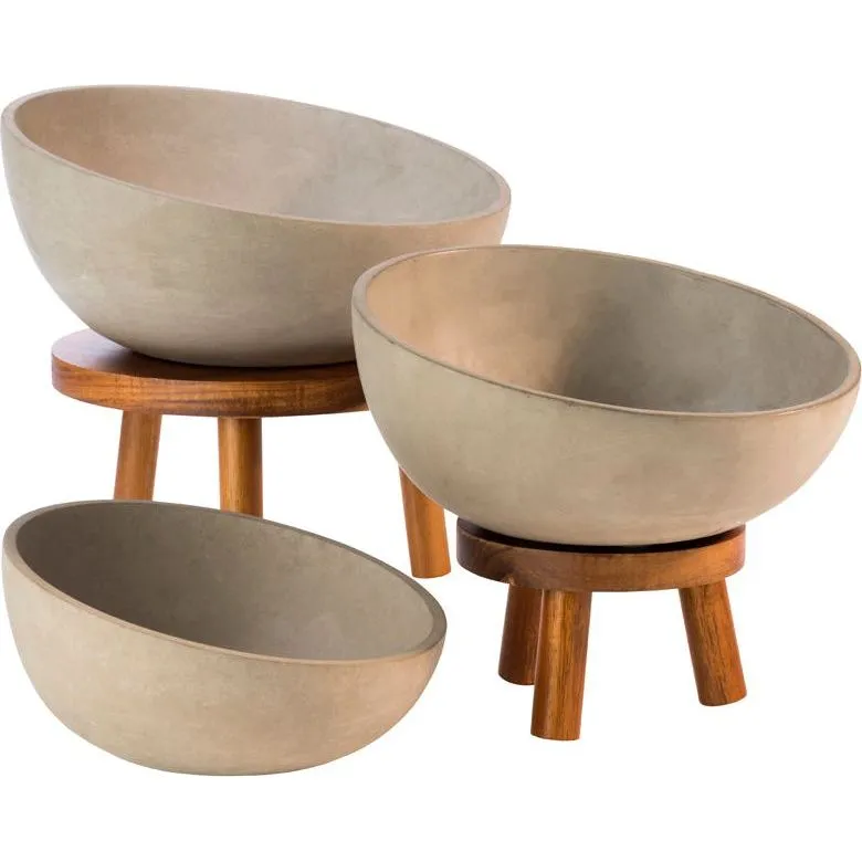 Aps Element Concrete Bowl 260x75x130mm, 1.7lt