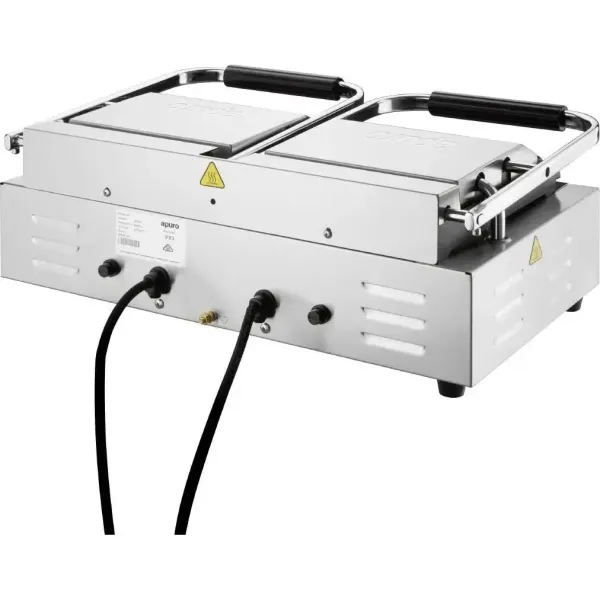Apuro Double Contact Grill Ribbed/Ribbed Plate