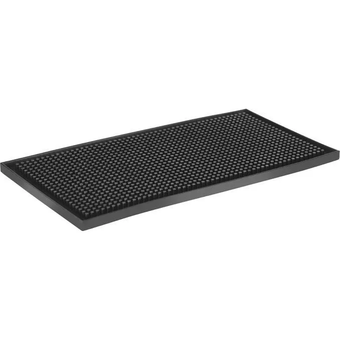 Bar Mat Black Rubber 300x150x10mm