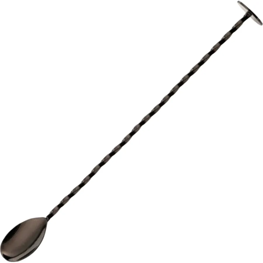 Bar Spoon Black Plated — 280mm