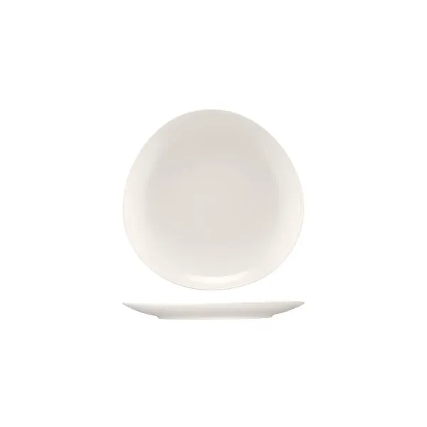 Bauscher Purity Asymmetric Coupe Plate 240mm