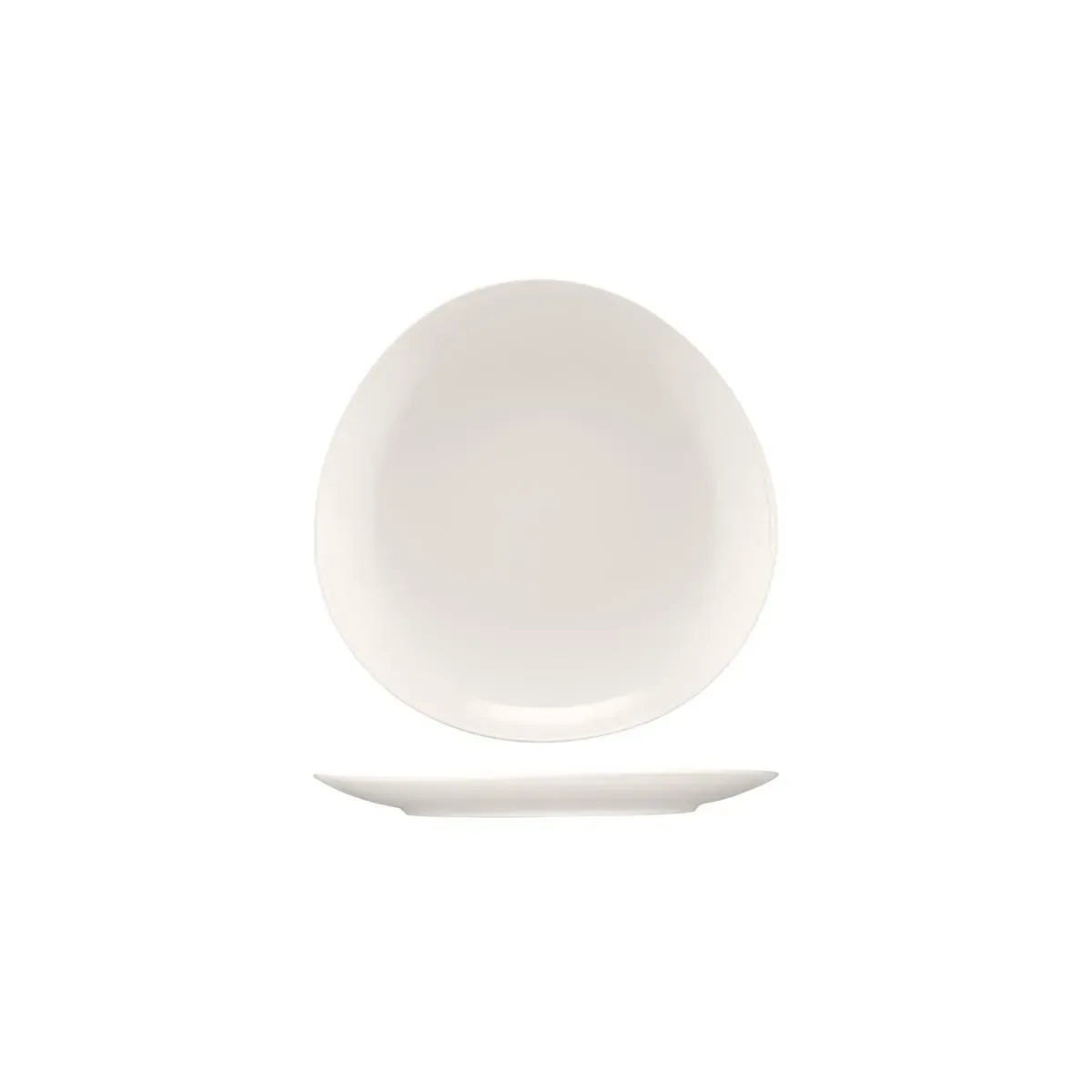 Bauscher Purity Asymmetric Coupe Plate 240mm