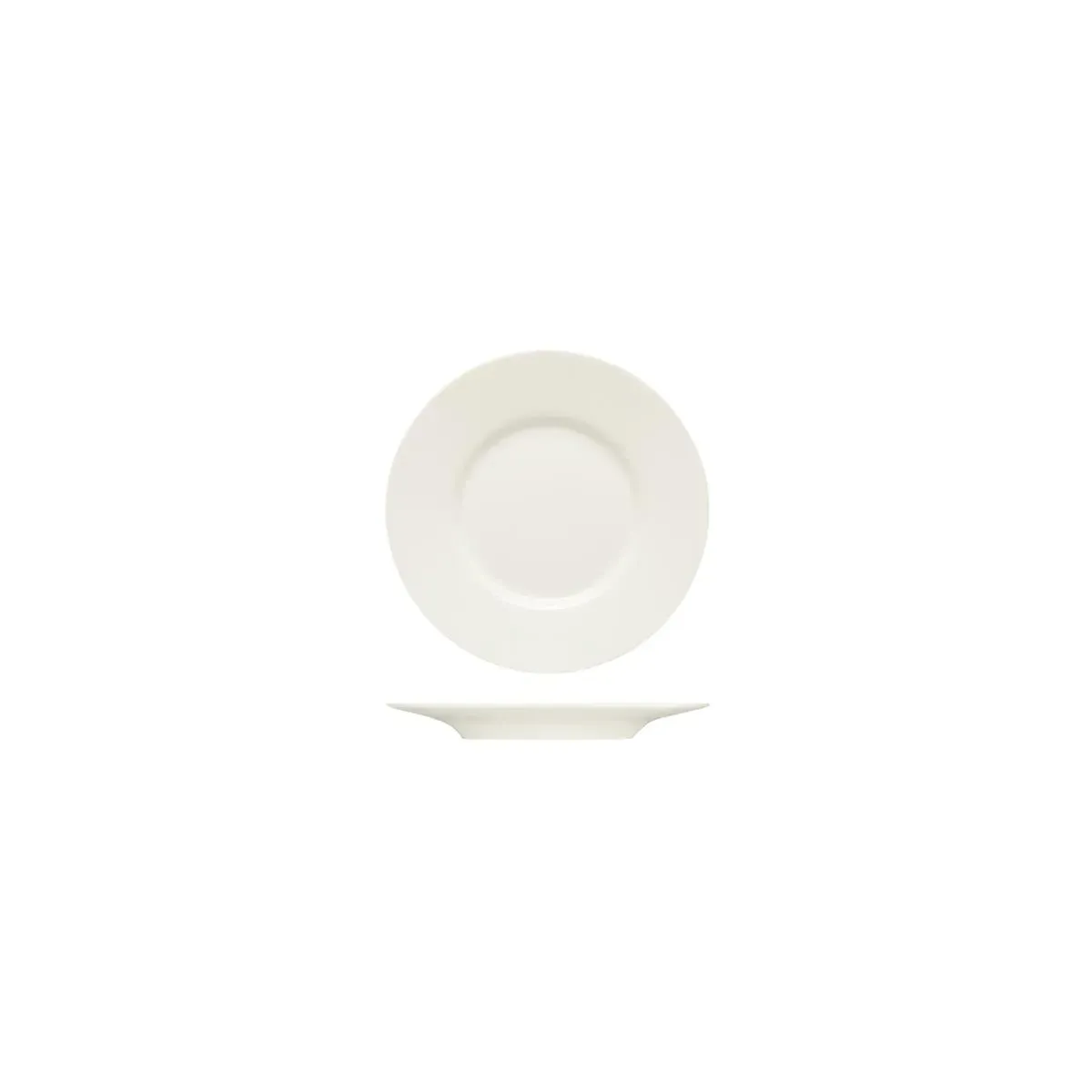 Bauscher Purity Flat Plate W/Rim 170mm