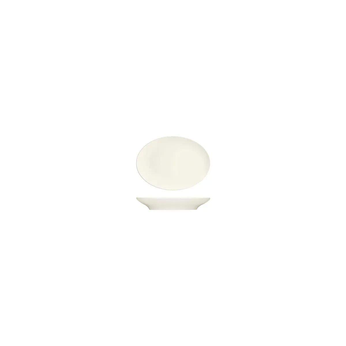 Bauscher Purity Oval Coupe Platter 120x88mm