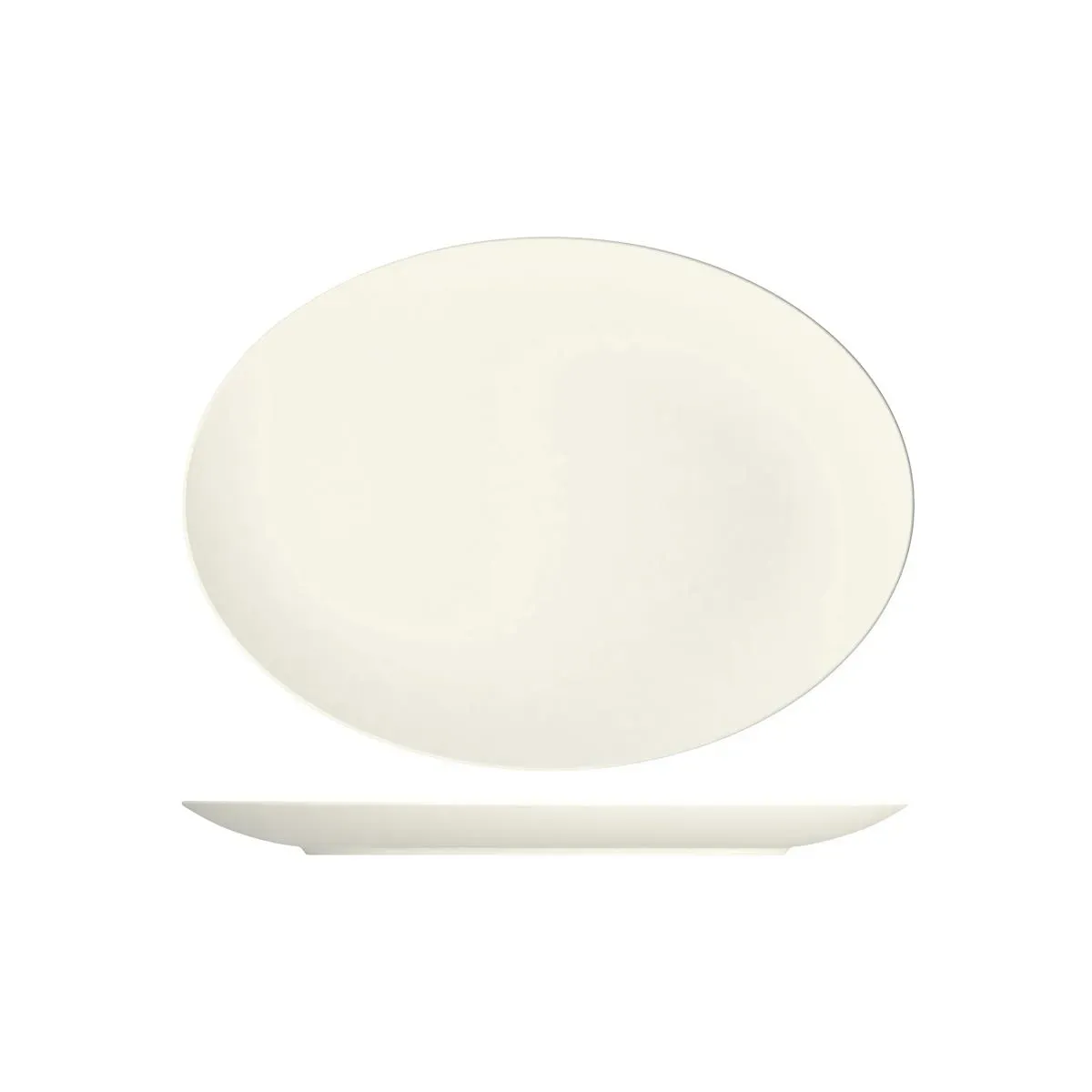 Bauscher Purity Oval Coupe Platter 370x272mm