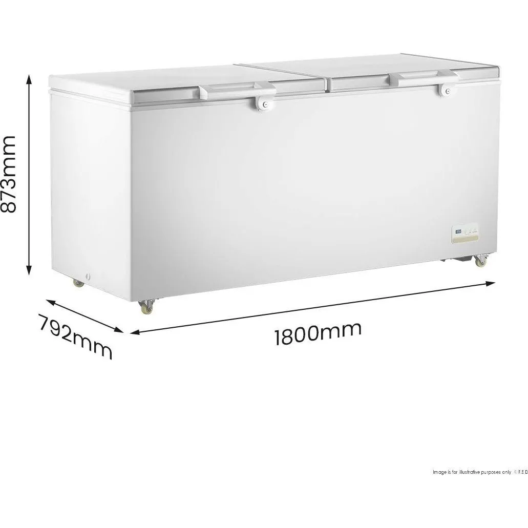 Thermaster 600L Chest Freezer with Stainless Steel Lid - BD600F view 2