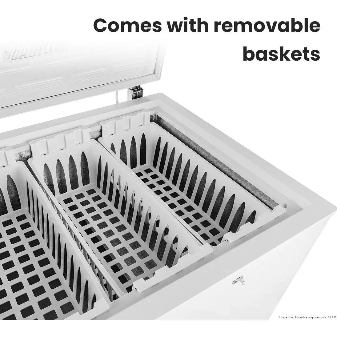 Thermaster 600L Chest Freezer with Stainless Steel Lid - BD600F view 6