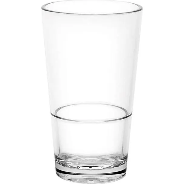 Beer Glass Highball Unbreakable Certified Nucleated — 360ml