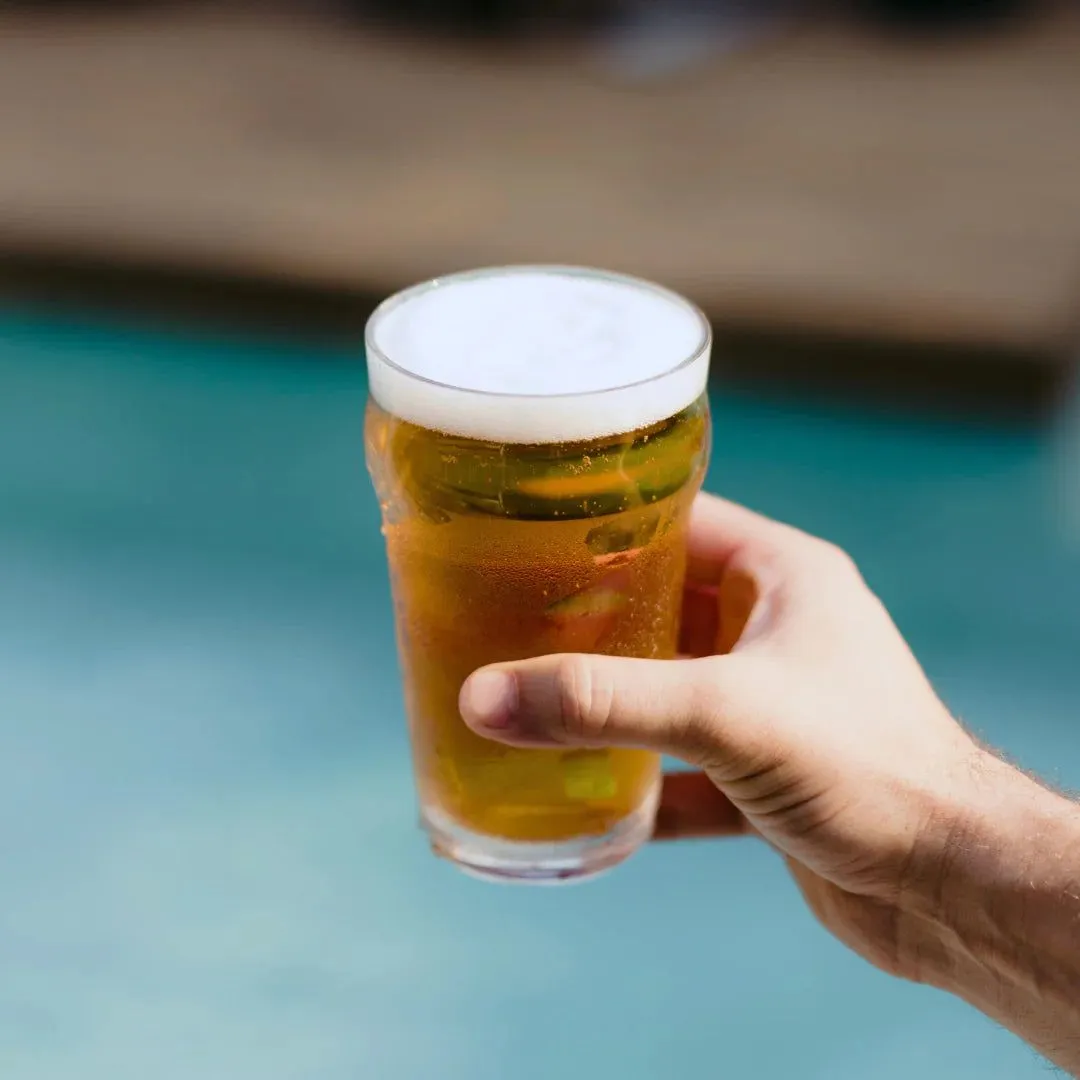 Beer Glass Nonic Unbreakable Polycarbonate Certified — 570ml
