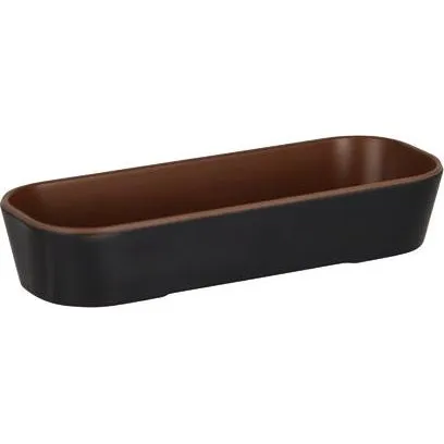 Bento Insert Box Rectangle Walnut/Black — 292x197mm