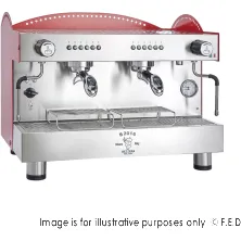 Bezzera 3L Red 2-Group Professional Espresso Machine BZB2016R2DE