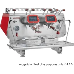 Bezzera VICTORIA Red&nbsp;2-Group Professional Espresso Machine - BZVICTORIA2R