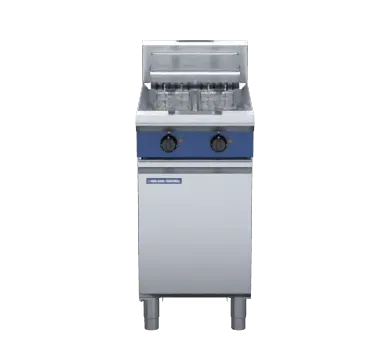 Blue Seal Evolution Series E44 - 450mm Twin Pan Electric Fryer