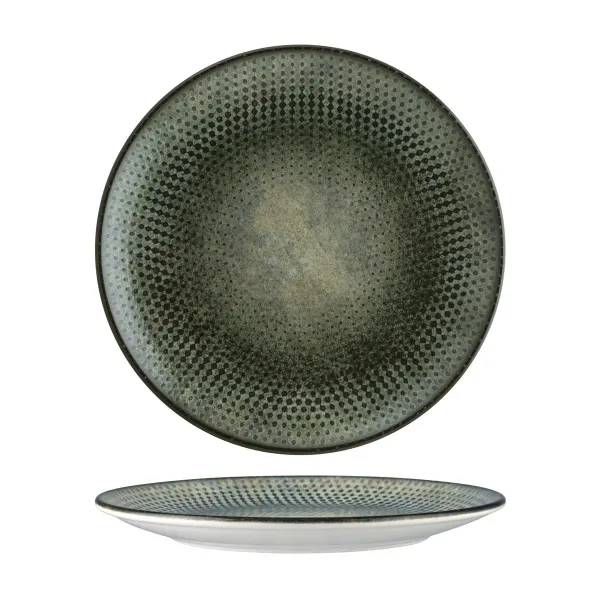 Bonna Lenta Olive Round Coupe Plate 270mm (lntolgrm27dz)