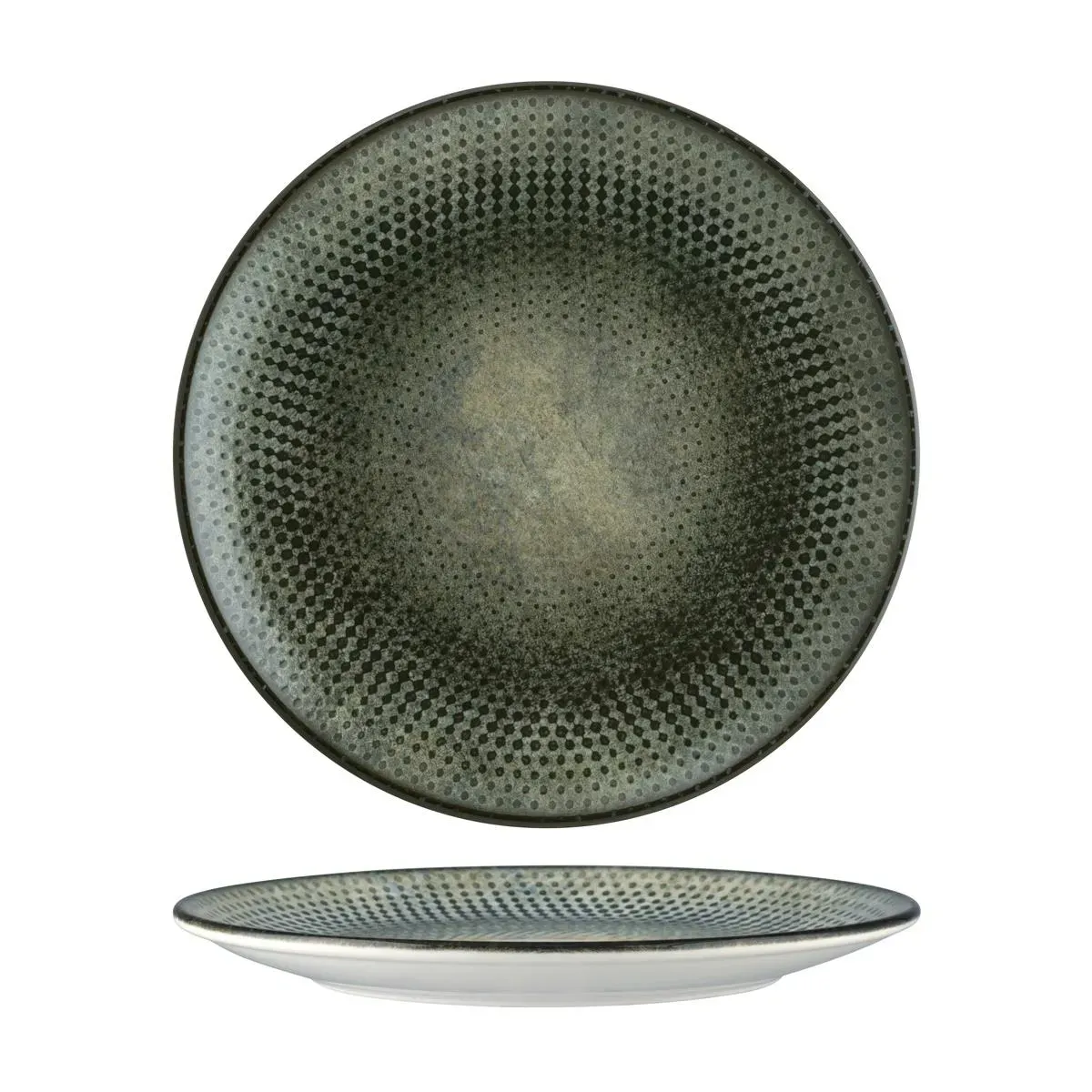 Bonna Lenta Olive Round Coupe Plate 270mm (lntolgrm27dz)