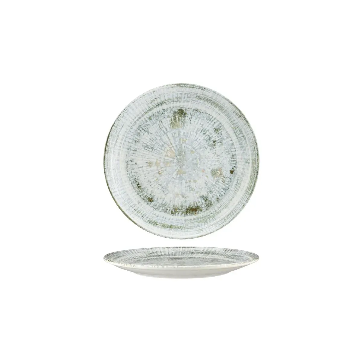 Bonna Odette Olive Round Coupe Plate 210x20mm (odtolgrm21dz)