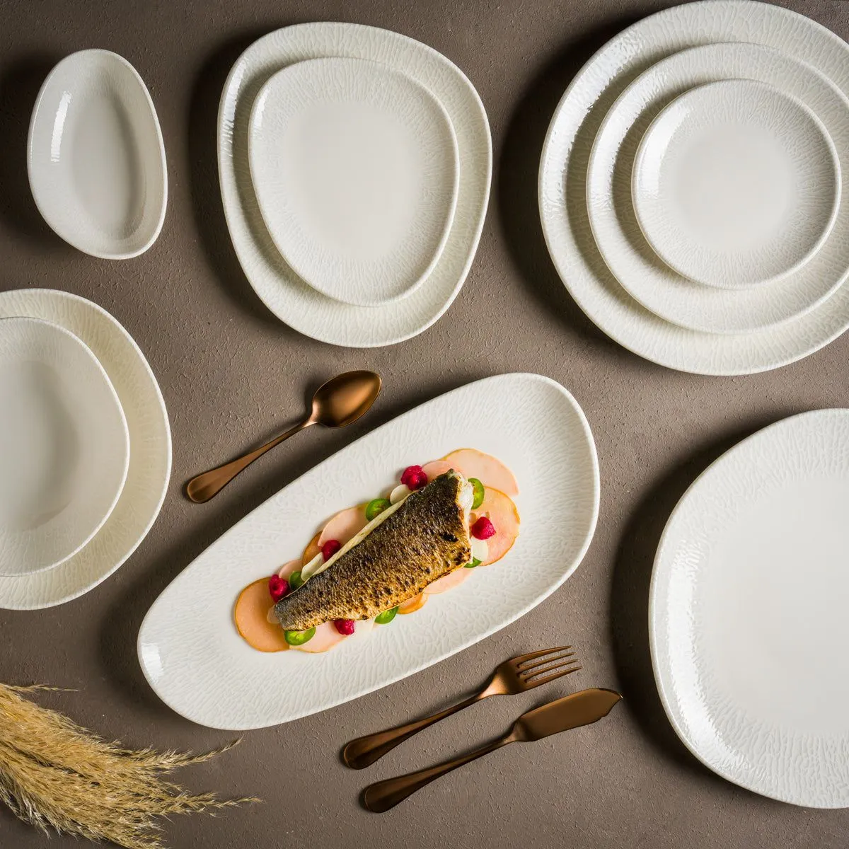 Bonna Radix Round Flat Platter 320mm (rdxgrm32pz)