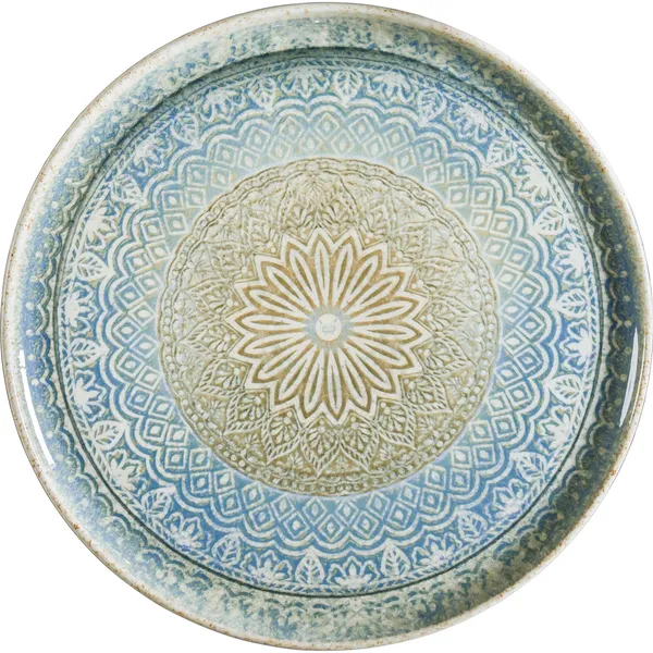 Bonna Rivus Ethnic Round Coupe Plate 320mm (rvs-Ethgrm32pz)