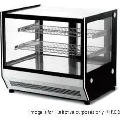 Bonvue Counter Top Square Glass Hot Food Display - GN-900HRT