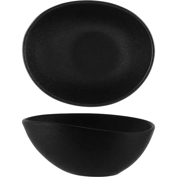 Bowl Triangular Black — 160x350x70mm