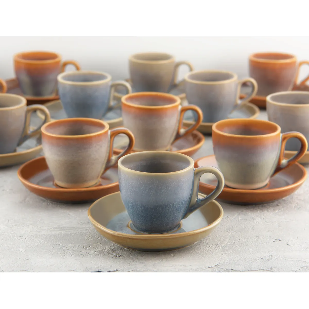 Brew-Azure Blue Espresso Saucer To Suit Bw8000