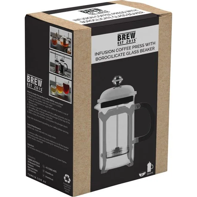 Brew Infusion Coffee Press W/Abs Knob S/S 350ml